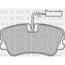 BBP1140 BORG & BECK Комплект тормозных колодок, дисковый тормоз