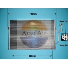 16-1216 AUTO AIR GLOUCESTER Конденсатор, кондиционер