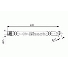 1 987 481 014 BOSCH Тормозной шланг