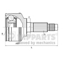 N2825029 NIPPARTS Шарнирный комплект, приводной вал