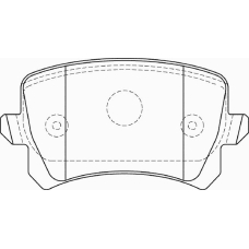 FD7403A NECTO Комплект тормозных колодок, дисковый тормоз