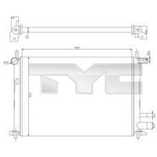 710-0054 TYC Радиатор, охлаждение двигателя