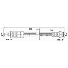 FBH6266 FIRST LINE Тормозной шланг