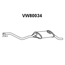 VW80034 VENEPORTE Глушитель выхлопных газов конечный