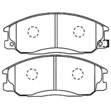 AKD-0103 ASVA Комплект тормозных колодок, дисковый тормоз