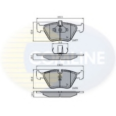CBP01010 COMLINE Комплект тормозных колодок, дисковый тормоз