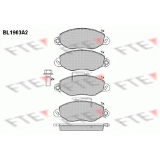 BL1963A2 FTE Комплект тормозных колодок, дисковый тормоз