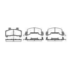 P4263.02 WOKING Комплект тормозных колодок, дисковый тормоз
