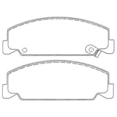 ASN-227 AISIN Комплект тормозных колодок, дисковый тормоз