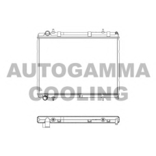 103571 AUTOGAMMA Радиатор, охлаждение двигателя