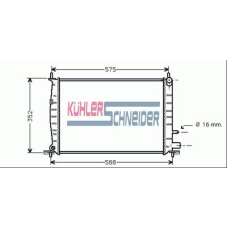 1813601 KUHLER SCHNEIDER Радиатор, охлаждение двигател