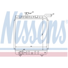 60991 NISSENS Радиатор, охлаждение двигателя