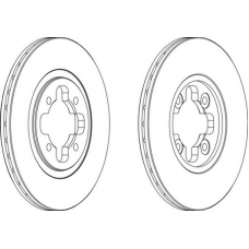 DDF291-1 FERODO Тормозной диск