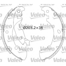 553874 VALEO Комплект тормозных колодок