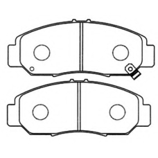 AKDC-8465 ASVA Комплект тормозных колодок, дисковый тормоз