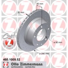 460.1009.52 ZIMMERMANN Тормозной диск