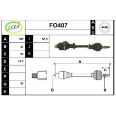 FO407 SERA Приводной вал
