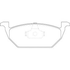 WBP23130B WAGNER LOCKHEED Комплект тормозных колодок, дисковый тормоз