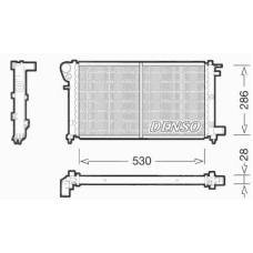 DRM21002 DENSO Радиатор, охлаждение двигателя