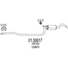 01.50617 MTS Средний глушитель выхлопных газов