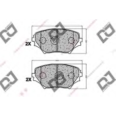 BP1011 DJ PARTS Комплект тормозных колодок, дисковый тормоз