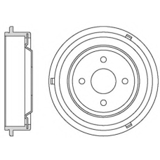 VBD605 MOTAQUIP Тормозной барабан