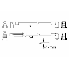 0 986 357 217 BOSCH Комплект проводов зажигания