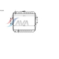 TO2183 AVA Радиатор, охлаждение двигателя