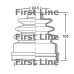FCB2609 FIRST LINE Пыльник, приводной вал