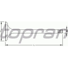 302 353 TOPRAN Впускной клапан