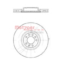 25259 V METZGER Тормозной диск
