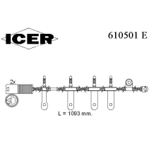 610501 E ICER Сигнализатор, износ тормозных колодок