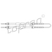 721 664 TOPRAN Трос, стояночная тормозная система