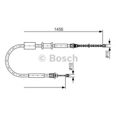 1 987 477 384 BOSCH Трос, стояночная тормозная система