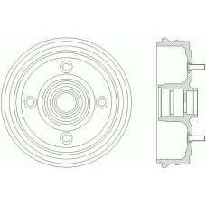 MBD094 MINTEX Тормозной барабан