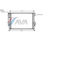 BW2092 AVA Радиатор, охлаждение двигателя