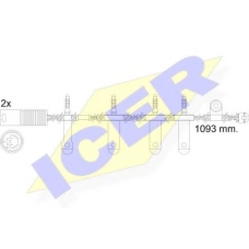 610501 E C ICER Сигнализатор, износ тормозных колодок