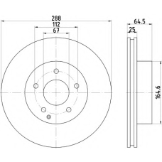 8DD 355 113-861 HELLA Тормозной диск