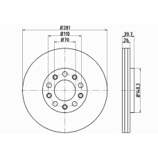 55301PRO PAGID Тормозной диск