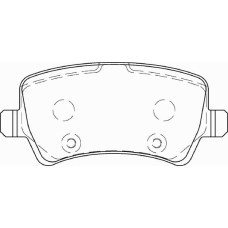 FD7438A NECTO Комплект тормозных колодок, дисковый тормоз
