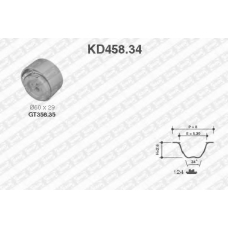 KD458.34 SNR Комплект ремня грм