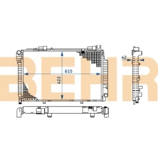 2108385 BEHR Radiator