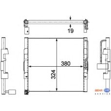 8FC 351 303-711 HELLA Конденсатор, кондиционер