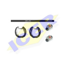 79KT0022 C ICER Комплект тормозных колодок