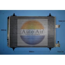 16-9749 AUTO AIR GLOUCESTER Конденсатор, кондиционер