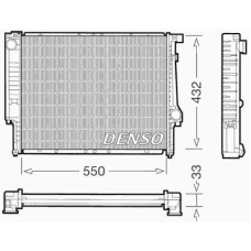 DRM05041 DENSO Радиатор, охлаждение двигателя