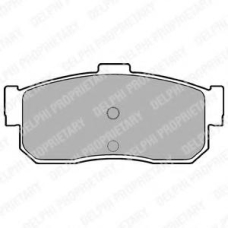 LP975 DELPHI Комплект тормозных колодок, дисковый тормоз