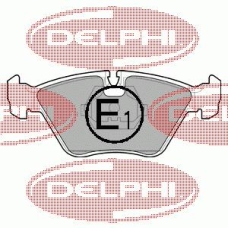 LP705 DELPHI Комплект тормозных колодок, дисковый тормоз