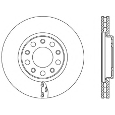 BDA2521.20 OPEN PARTS Тормозной диск