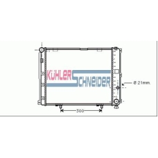 0300441 KUHLER SCHNEIDER Радиатор, охлаждение двигател
